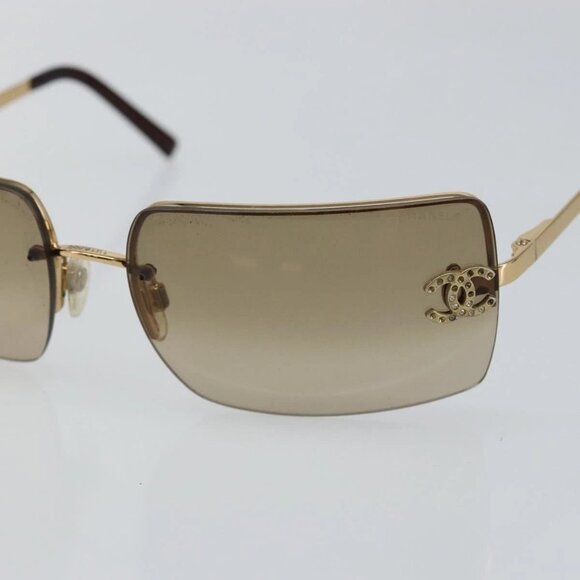 CHANEL Sunglasses plastic Brown CC Auth - Picture 6 of 13